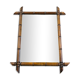 Faux bamboo mirror
