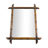 Faux bamboo mirror