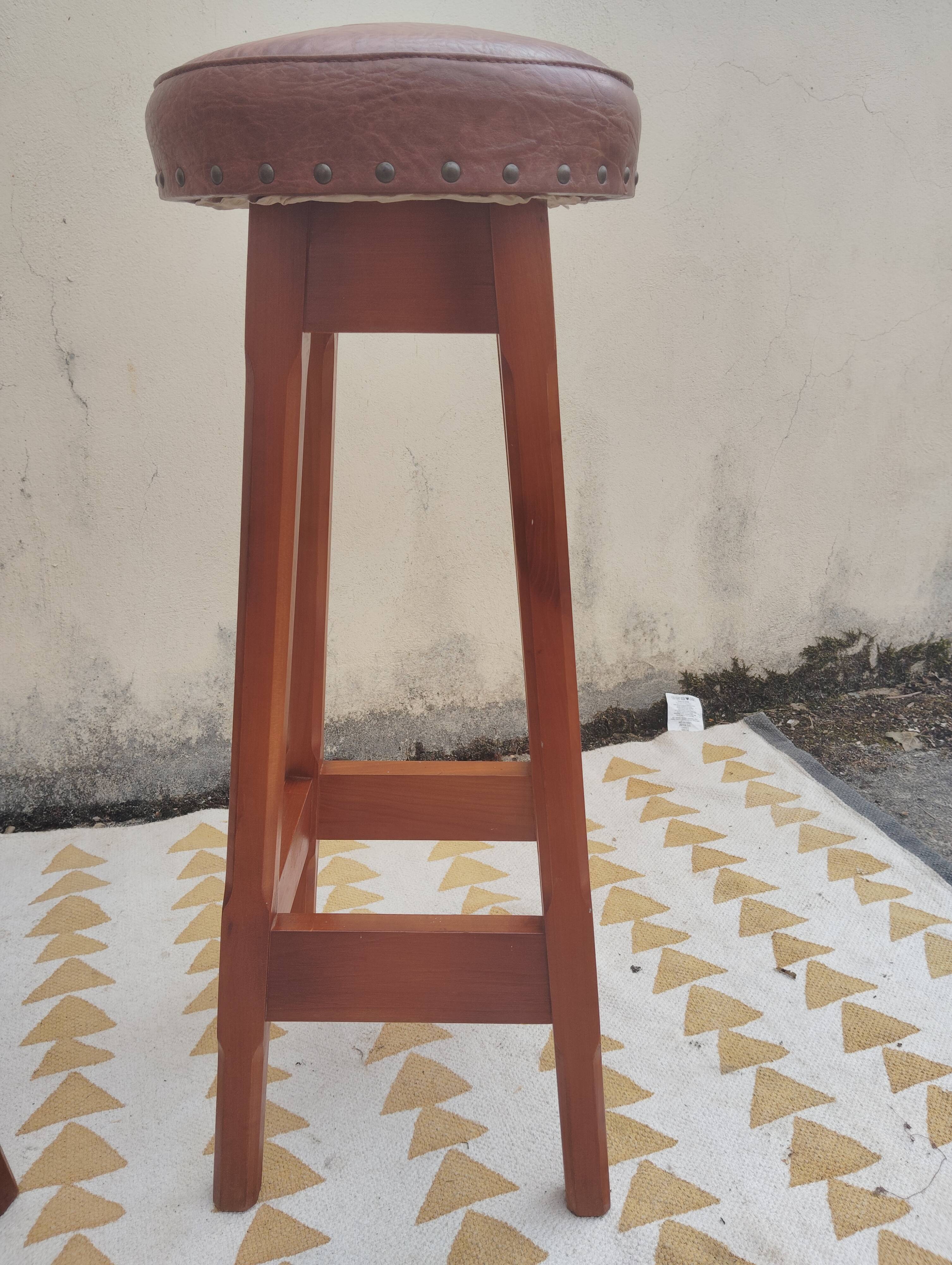 Paire de tabourets de bar vintage