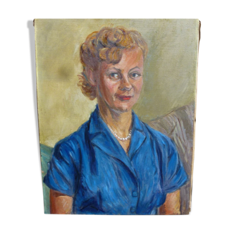 Portrait of woman french school of the twentieth century