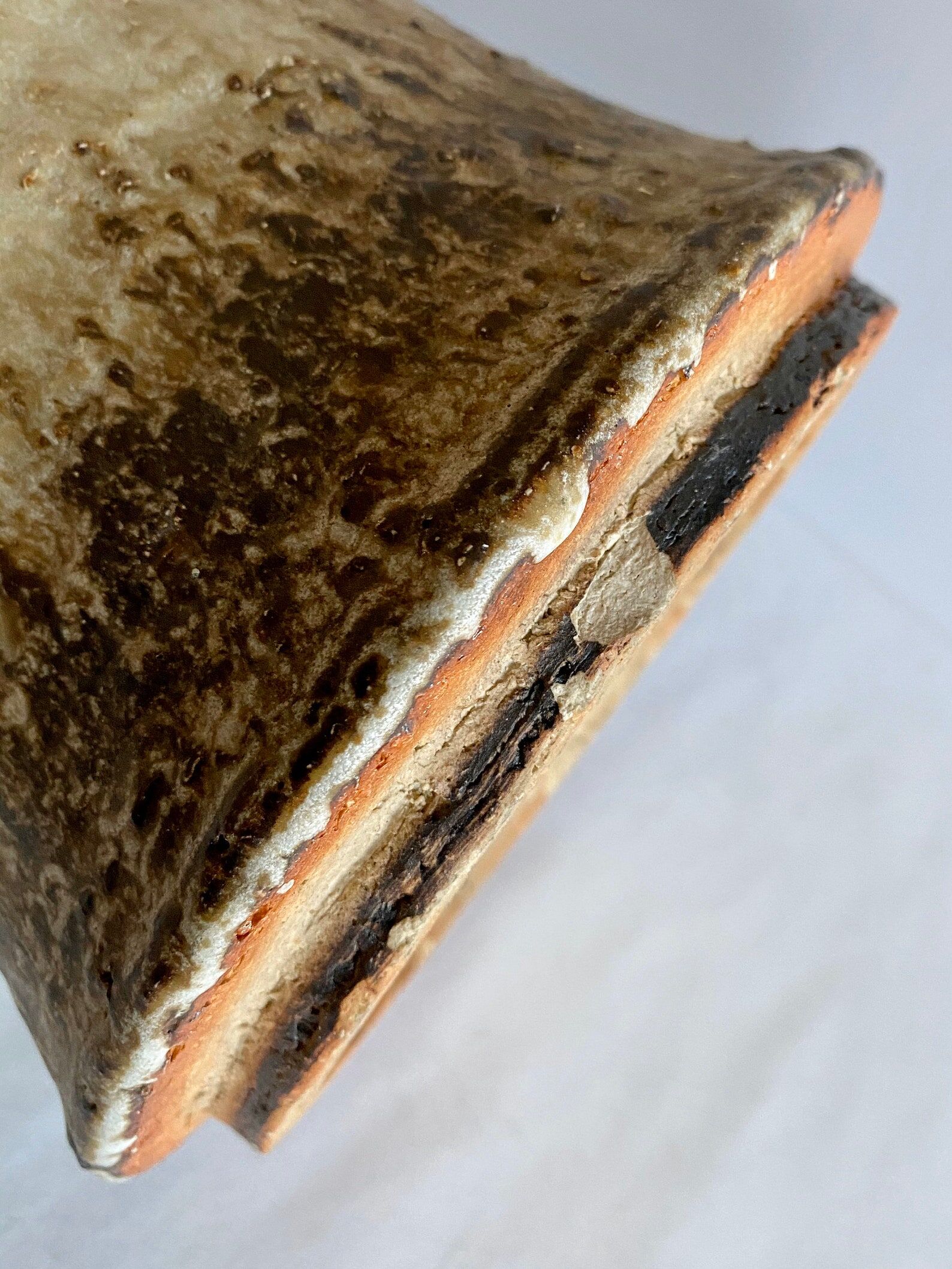 Large! Mid Century ceramic Vase, Brown, Vintage