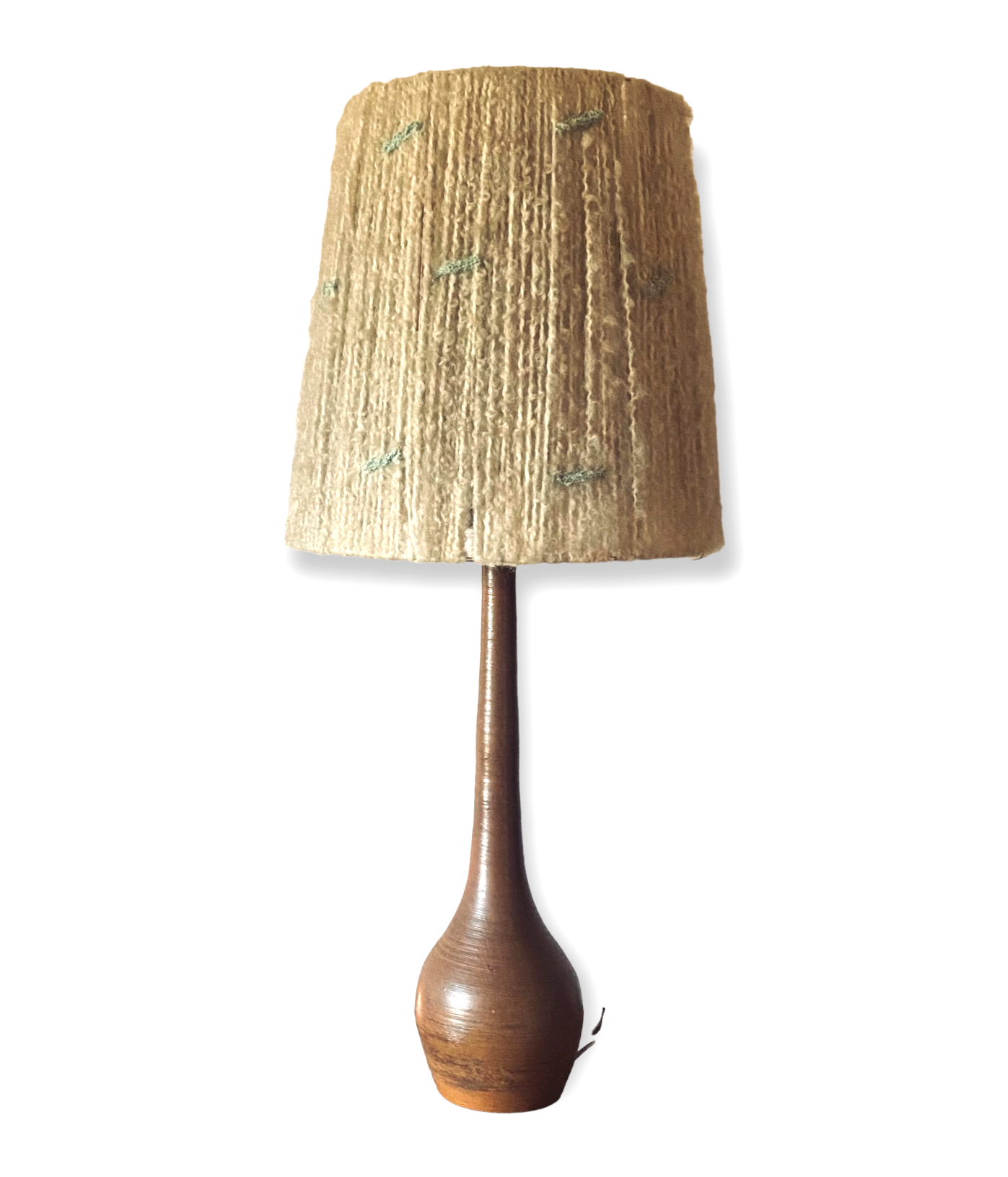 Mid-century earthenware table lamp, France 1950s