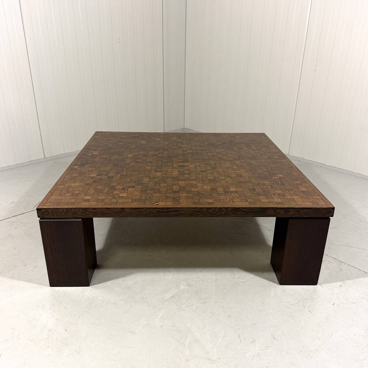 Danish coffee table in wenge end-grain mosaic Tranekaer Denmark