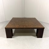 Danish coffee table in wenge end-grain mosaic Tranekaer Denmark