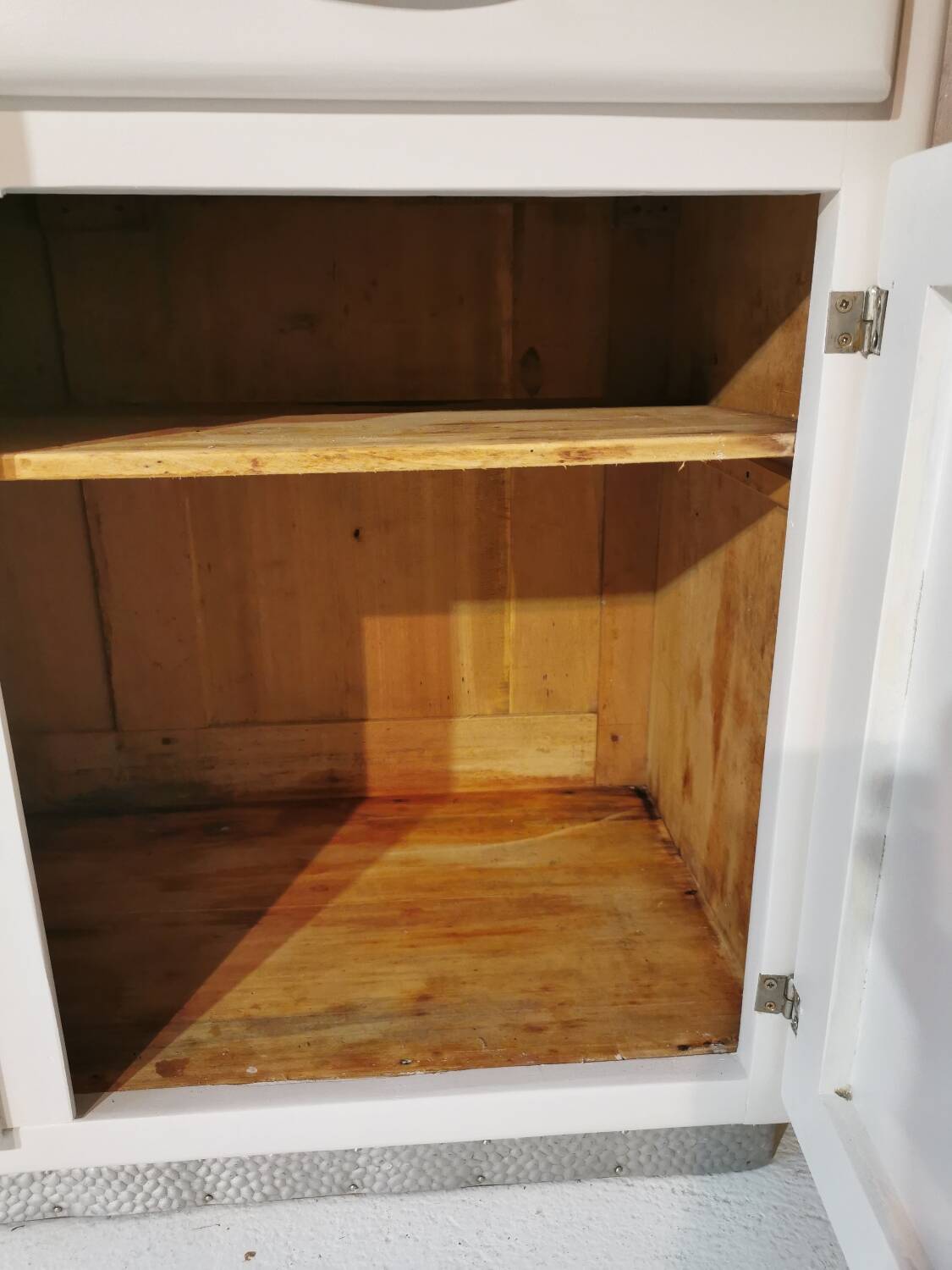 Small white sideboard