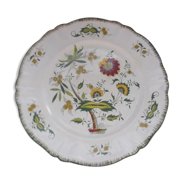 Round plate Sarreguemines