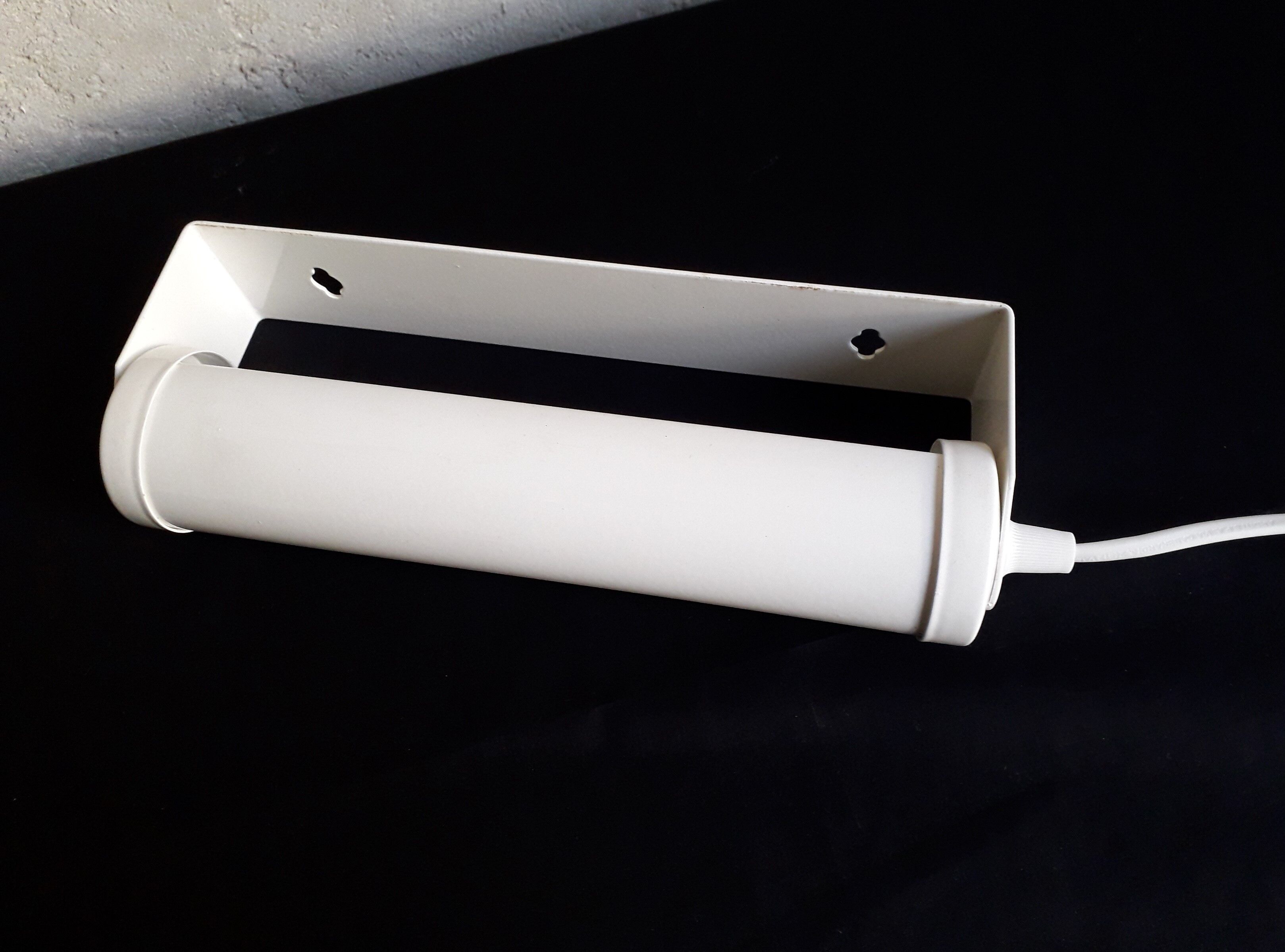 Vintage "roll" wall lamp