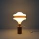 Mid-century modern table lamp in pine and acrylic, Sweden, 1970s