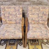 Pair of vintage Danish armchairs from the 1970s