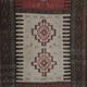 Vintage Turkish kilim handwoven 107x185 cm