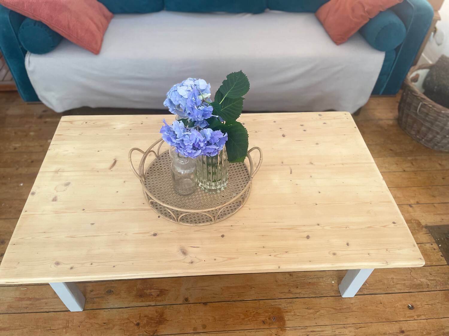 Wooden coffee table
