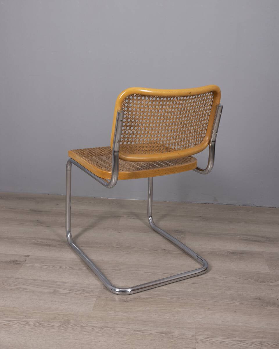 SET OF 4 VINTAGE CHAIRS FROM THE 1960S, CESCA MODEL, DESIGNED BY MARCEL BRE