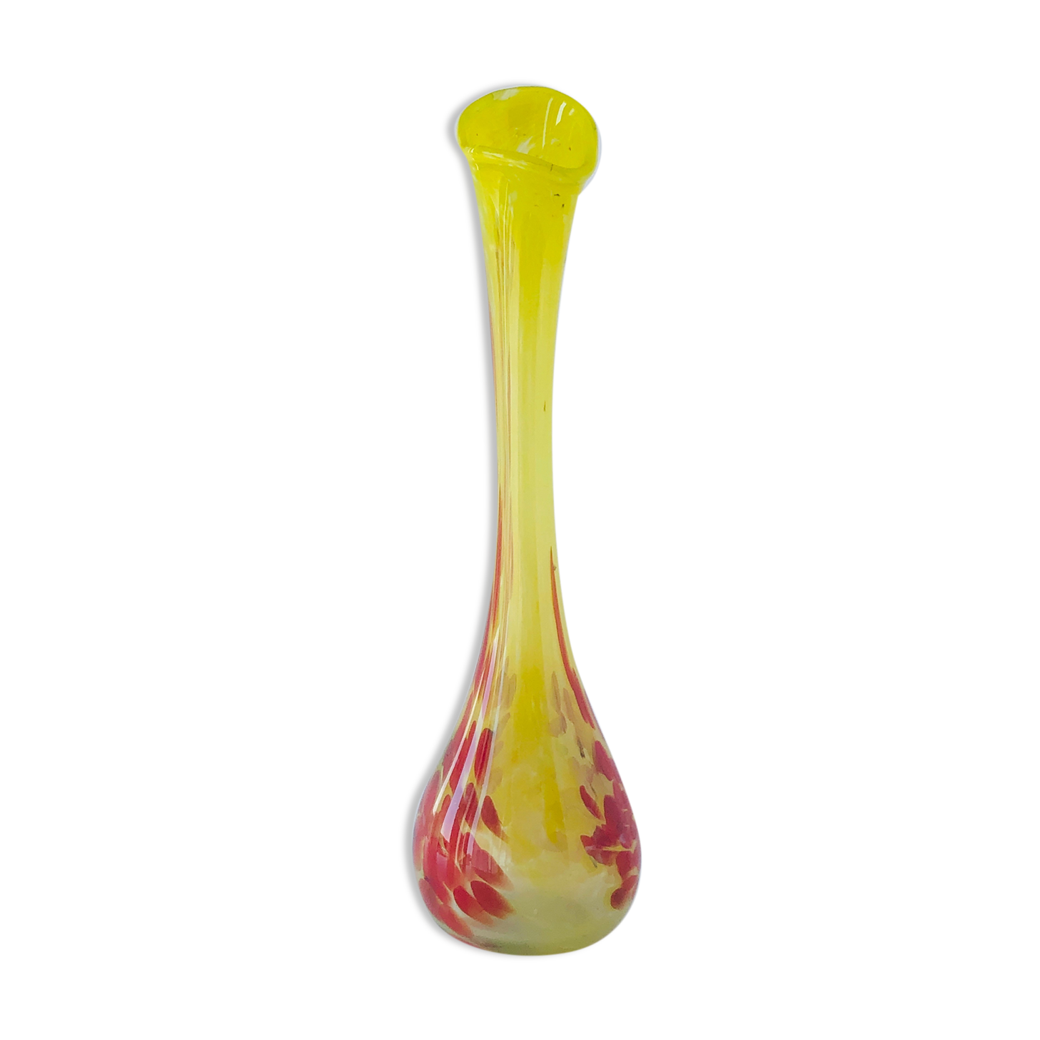 Vase soliflore vintage blown glass