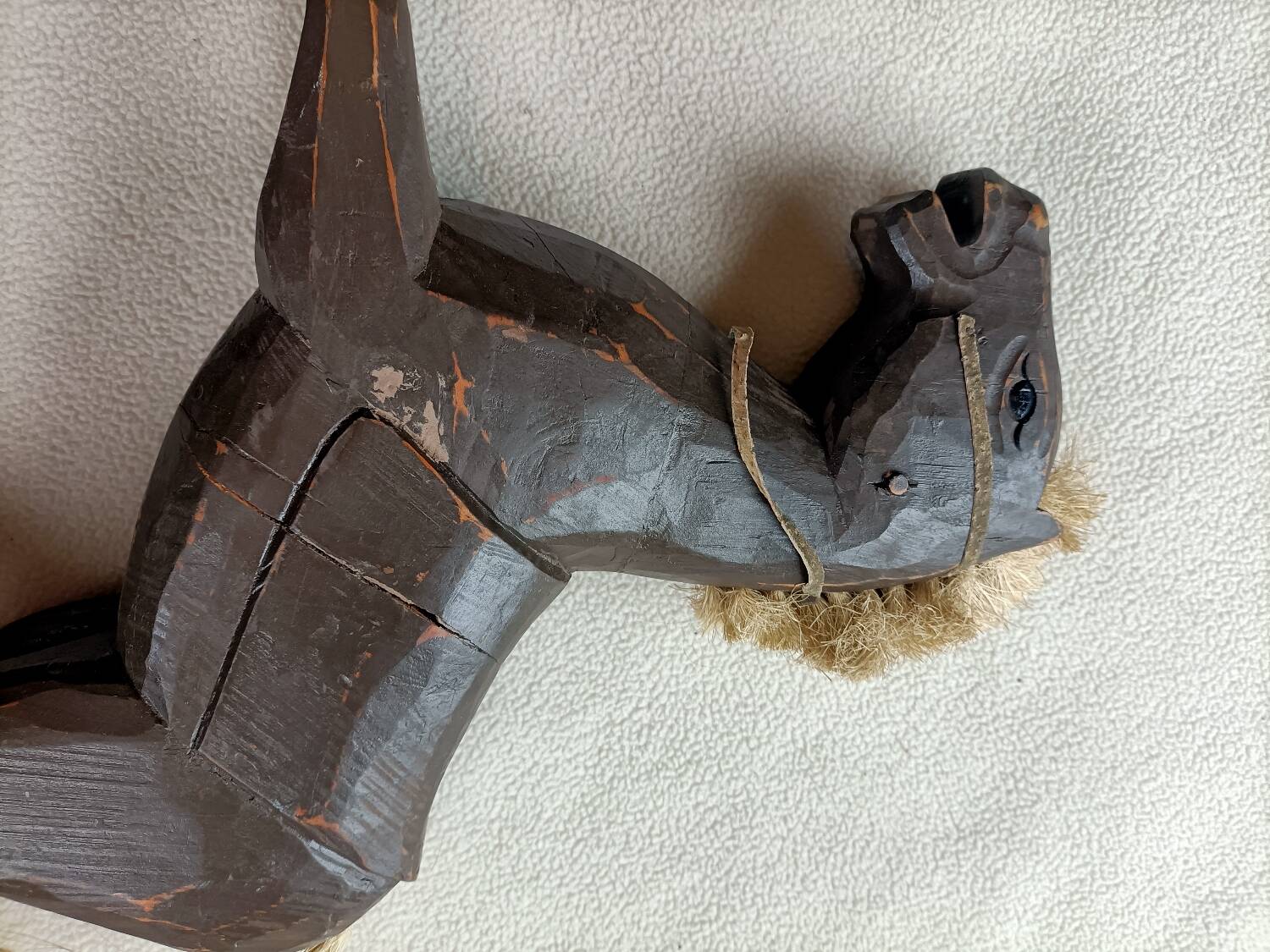 Retro wooden rocking horse