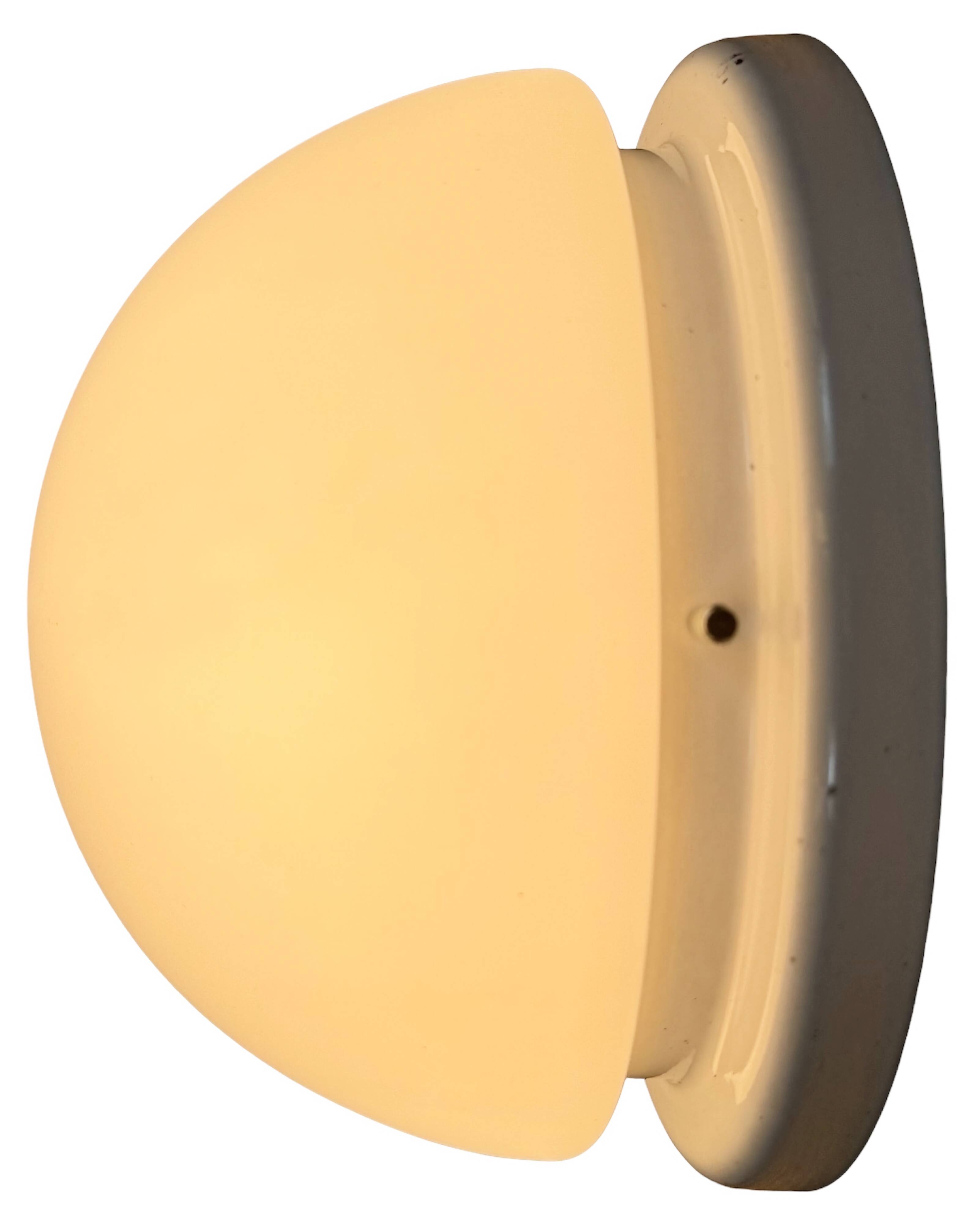 Vintage Ceiling Light with Milk Glass, 1980s