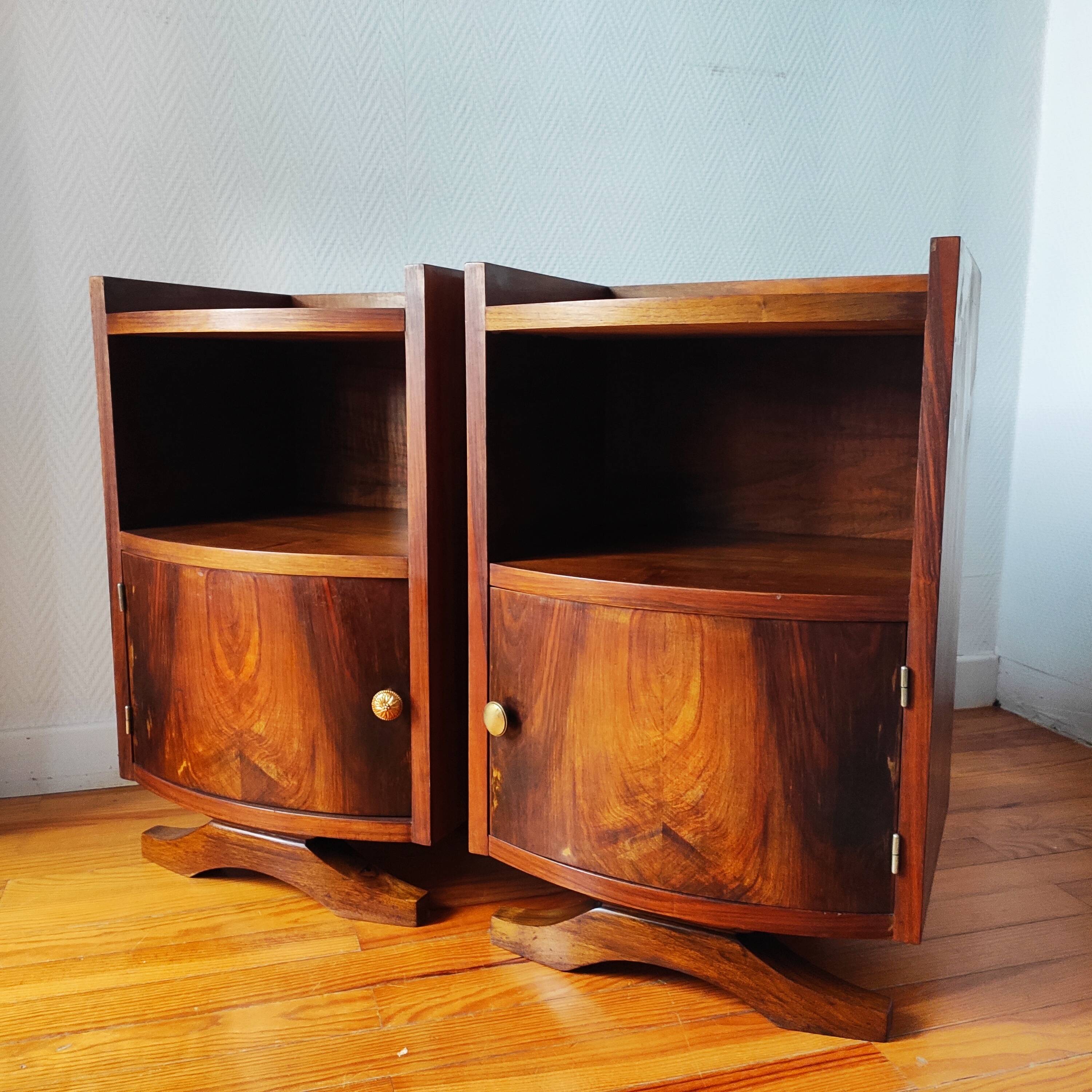 Pair of Art Deco bedside tables