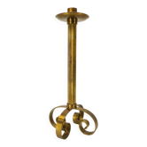 Scandinavian brass candle holder Ivar Ålenius Björk for Ystal Metall 1960