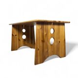 Ensemble de Salle à Manger Sculptural en Pin par Gilbert Marklund pour Furusnickarn Ab, 1970s