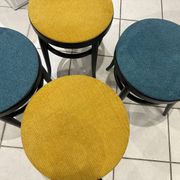 Set of 4 Baumann Bistro chairs, Mouette model, vintage 1970