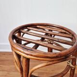 Rattan stool/plant stand - Vintage