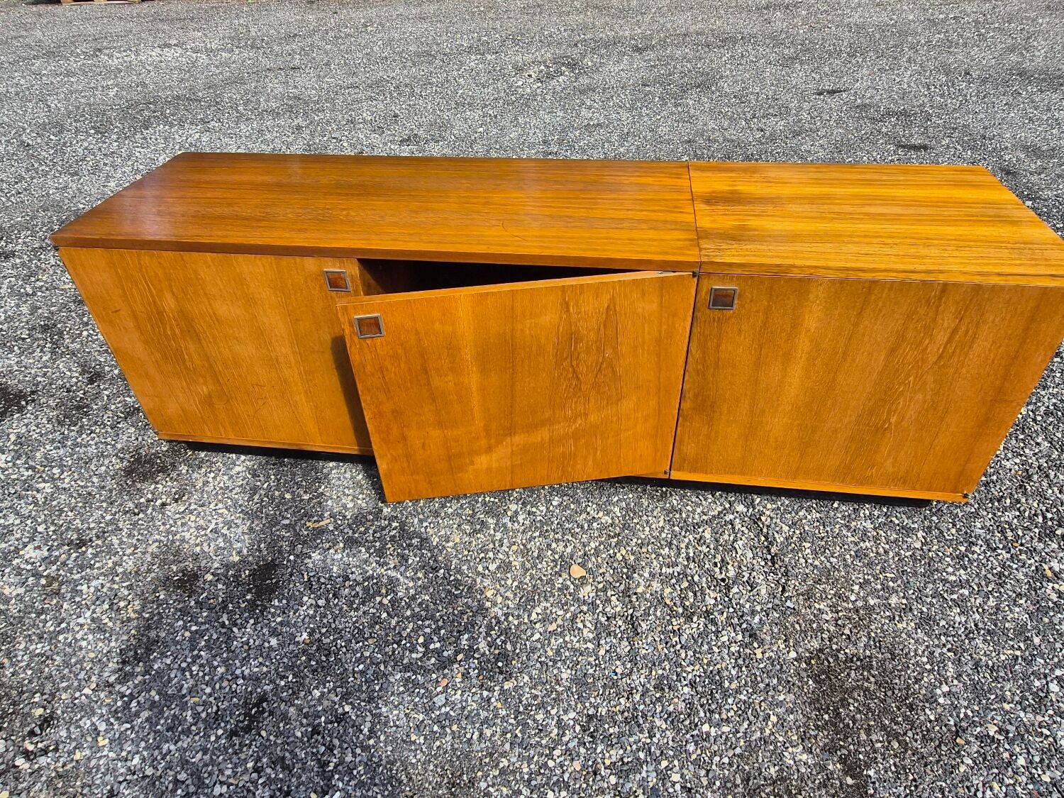 Vintage teak enfilade – Minimalist design – 1970s