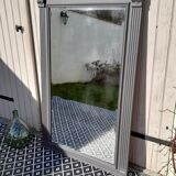 Beveled trumeau mirror