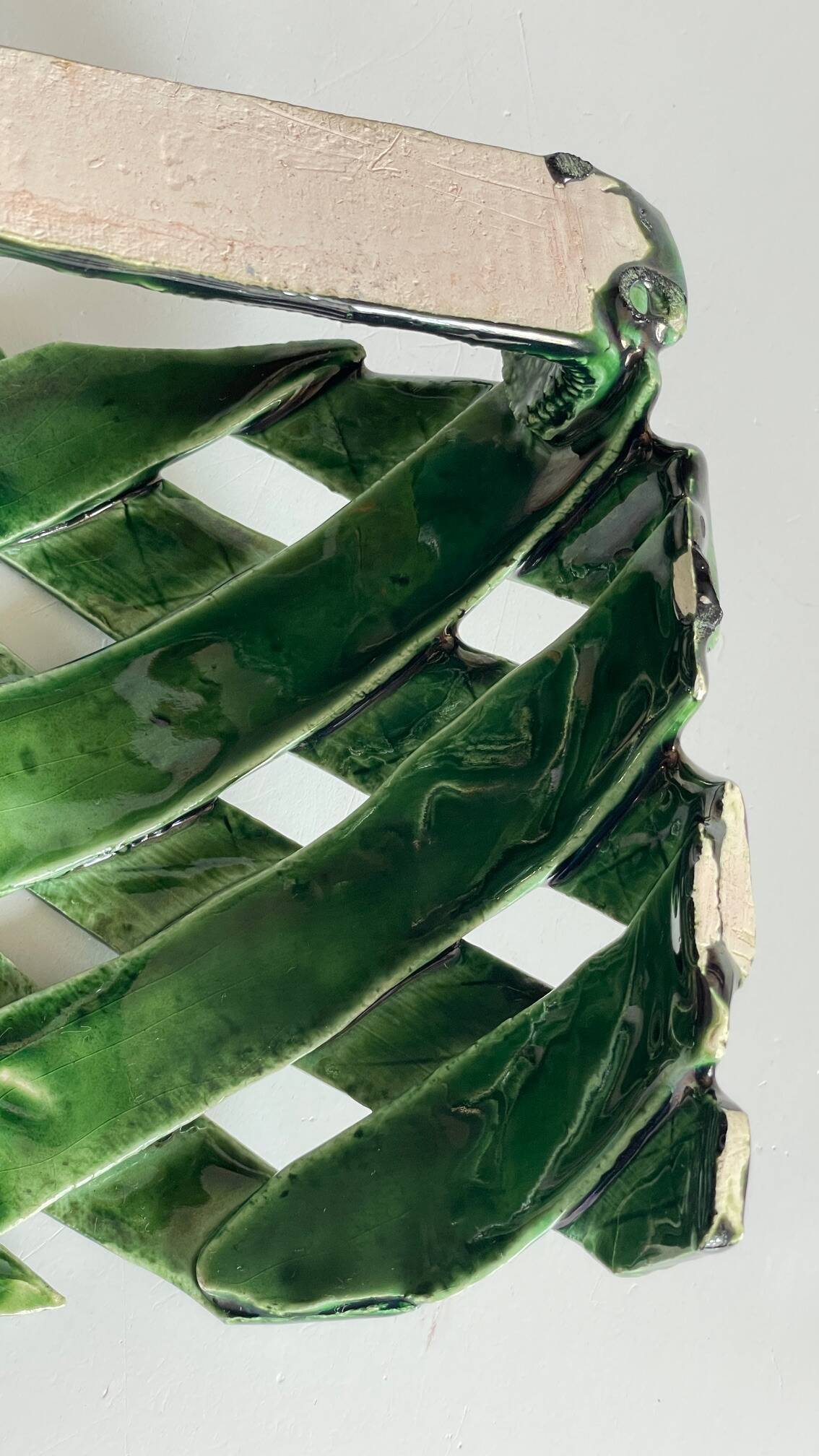 Wall lamp ceramic craftsmanship vintage