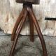 Tabouret Sellette Bois Brut + Assise Rondin Vintage