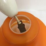 Orange opaline chandelier year 60