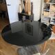 Chrome and glass dining table