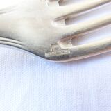 6 Christofle art deco style silver-plated forks