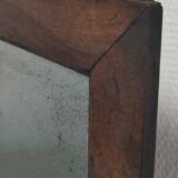 Solid wood mirror and patinated ice early twentieth century