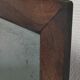 Solid wood mirror and patinated ice early twentieth century