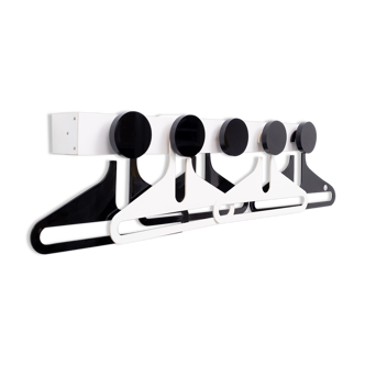 Italian Coat Rack and Hangers 1970s by Danilo Silvestrin