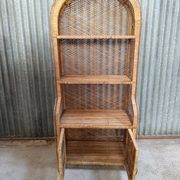 Vintage rattan wicker library Emmanuelle style