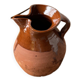 Glazed earthenware jug