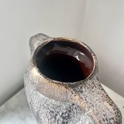 Vintage German Lava Style Grey Brown Amphora Vase, West Germany 1970s