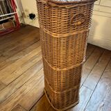 Rattan and wicker hutch