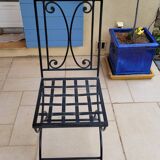 Chaise fer forgée