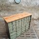 Commode industrielle vert olive