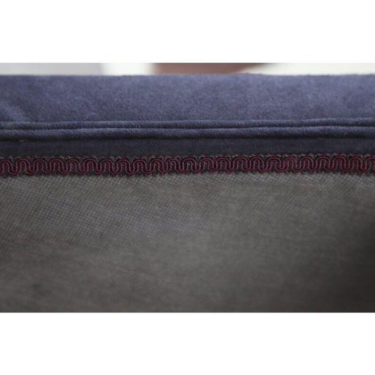 Pair of Parsons poufs, mid-twentieth century