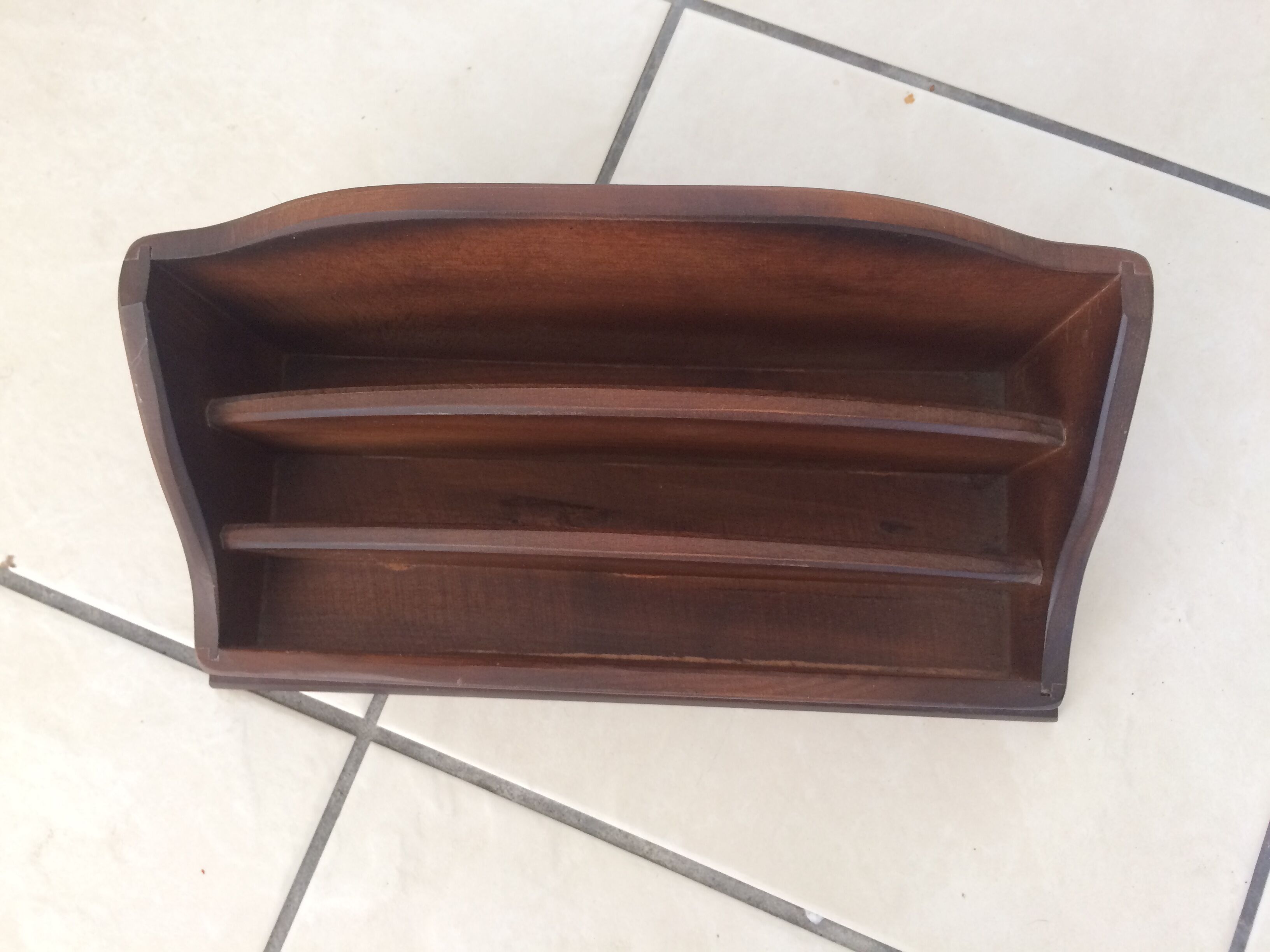 Wearing wooden letters 60s