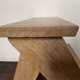 Weathered wooden step stool