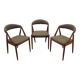 Set of three teak chairs, Danish design, 1970s, designer: Kai Kristiansen