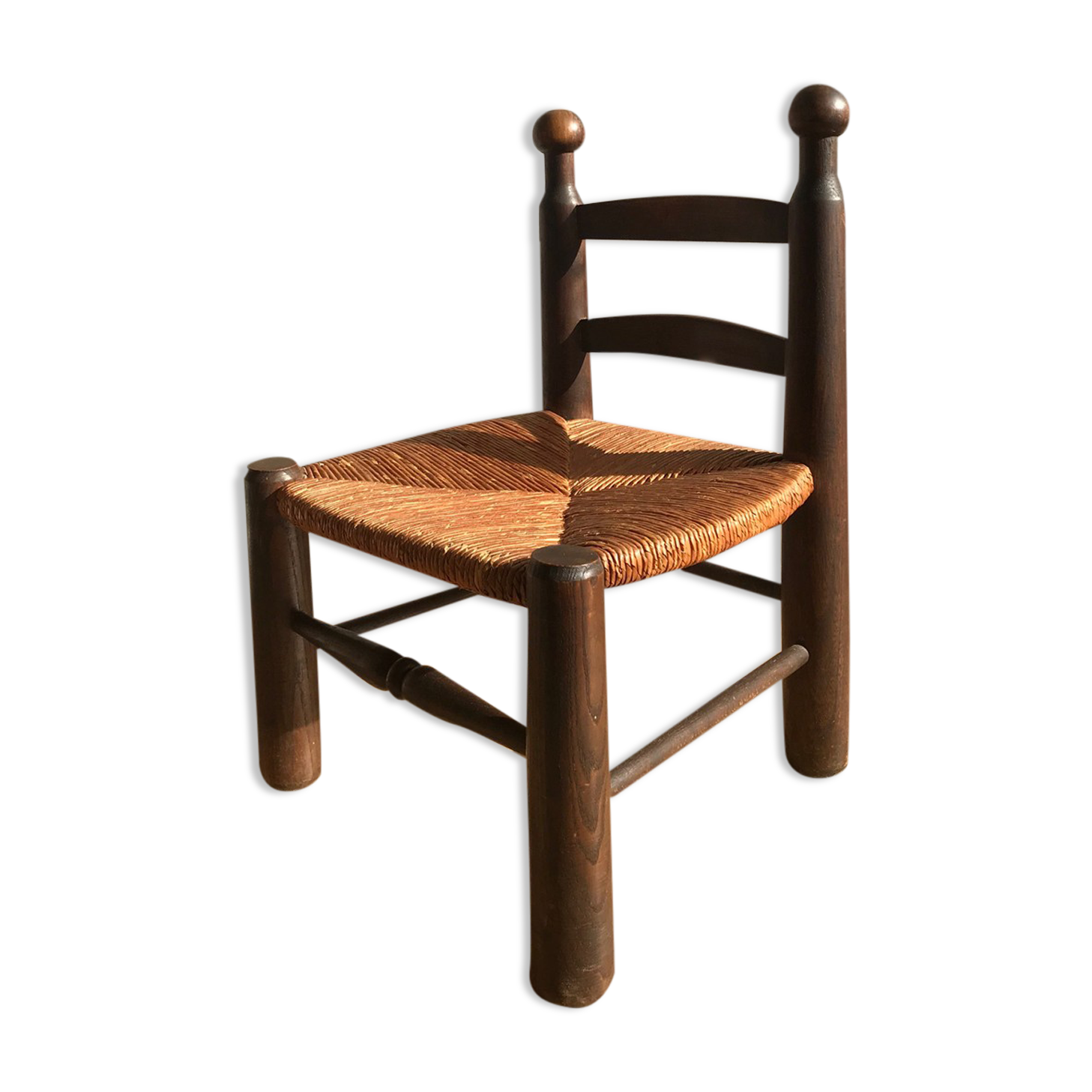 Wooden chair and straw 1950