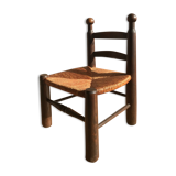 Wooden chair and straw 1950