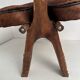 Vintage cowhide footrest