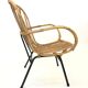 Fauteuil en rotin par Rohe Noordwolde, 1960