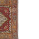 Vintage Red and Pink Turkish Oushak Rug - Kitchen Rug 3'5" X 7'4"