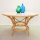 Vintage mid century dutch design rattan round table by Rohe